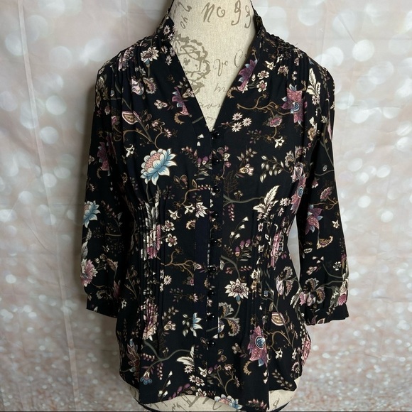 𝅺VIOLET & Claire New York Floral Print Top - Picture 1 of 10